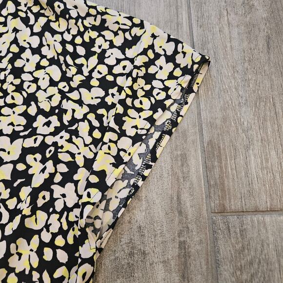 Eloquii Black and Yellow Floral Midi Dress - Picture 5 of 9